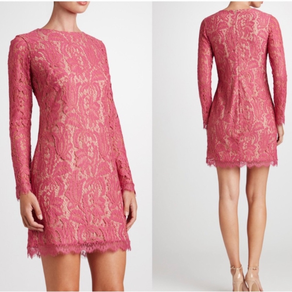 Dress The Population Cambria Shift Dress Pink S